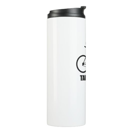 Maak vrienden, pak een ruk fietsen thermosbeker (Gedraaid links)