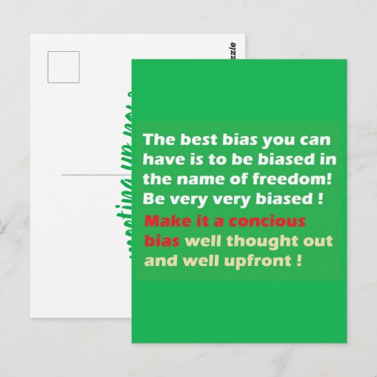 Maak vrijheid weer groot briefkaart (Voorkant / Achterkant)