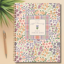 Maak Vrolijke Momenten Bloemen Plaid Planner Journ Notitieboek