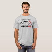 Maak wat geluid: Stereo dB Meter T-shirt (Voorkant volledig)