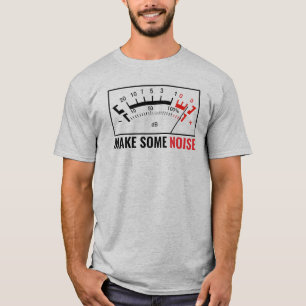 Maak wat geluid: Stereo dB Meter T-shirt