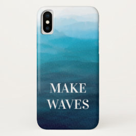 Maak Waves, Turquoise Blue Zee Phone Case, Ocean iPhone 16 Hoesje