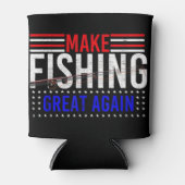 Maak weer een Gevist T-Shirt Funny Fisher Love Blikjeskoeler (Voorkant)