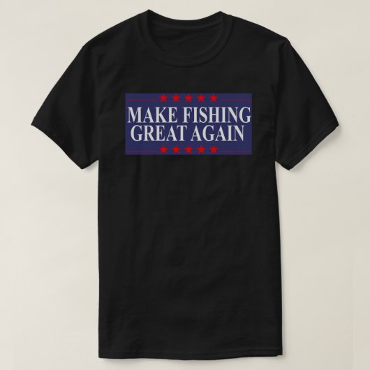 Maak weer geweldig Gevist Funny Vist Patriotic S T-shirt (Design voorkant)