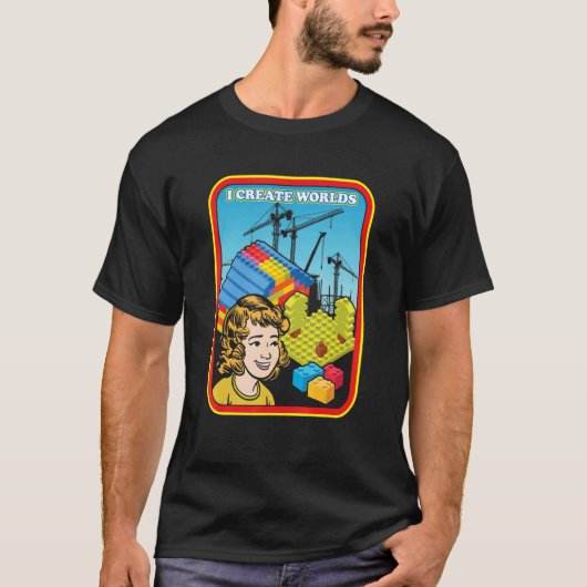 Maak Werelden Engineer Hoofd Bouwer Constructie T-shirt (Voorkant)