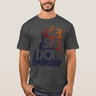 Maak werk van originele typografische ontwerpkunst t-shirt