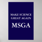 Maak wetenschap weer geweldig MSGA-typografie Poster (Voorkant)