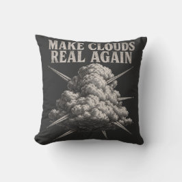 Maak Wolken Weer Echt - Wolken Vliegtuig Kunst Kussen