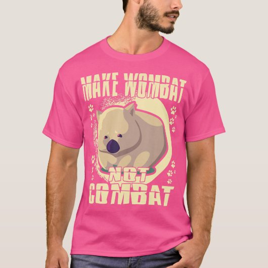 Maak Wombat niet vechten Wombat T-shirt (Voorkant)