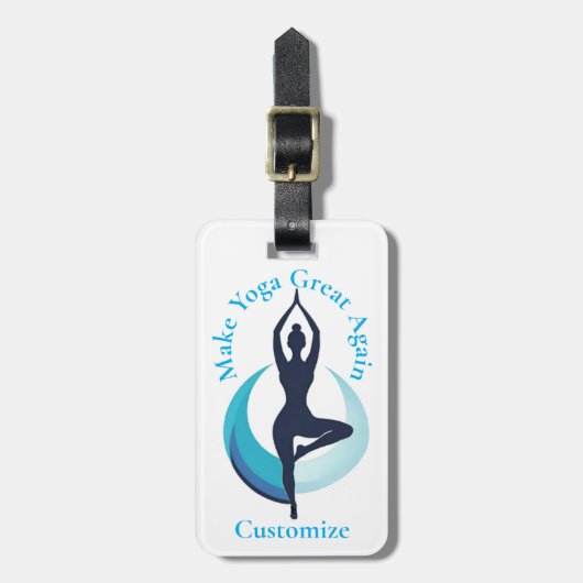 Maak yoga weer geweldig Thunder_Cove Bagagelabel (Voorkant verticaal)