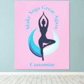 Maak yoga weer geweldig Thunder_Cove Canvas Afdruk (Insitu (Houten vloer))
