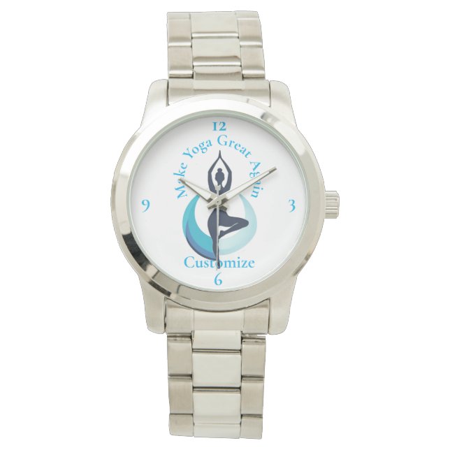 Maak yoga weer geweldig Thunder_Cove Horloge (Voorkant)