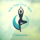 Maak yoga weer geweldig Thunder_Cove Raamsticker (Vel 3)