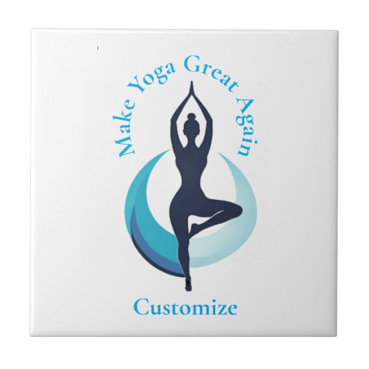 Maak yoga weer geweldig Thunder_Cove Tegeltje (Voorkant)