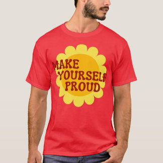 Maak YoursProud Retro Motivatie en Ins T-shirt