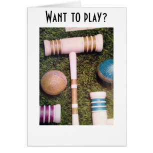 MAAK ZE OP MET CROQUET-IK BEN GAME ALS JE DAT BENT