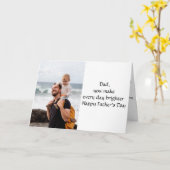 Maak zijn dag: Vaderdag fotokaart Kaart (Gele Bloem)