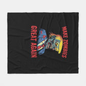 Maak Zombies weer geweldig - Halloween Zombie Clas Fleece Deken (Voorkant (Horizontaal))