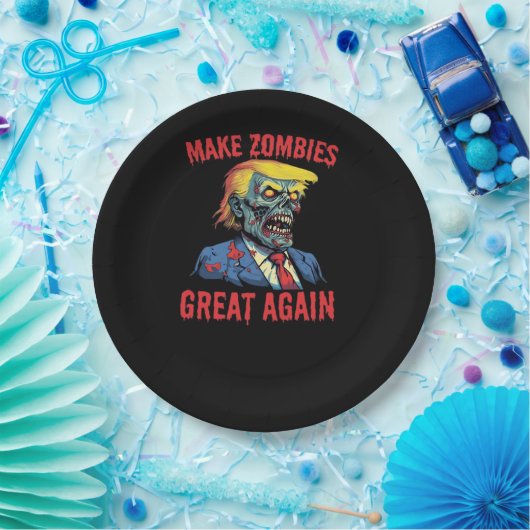Maak Zombies weer geweldig - Halloween Zombie Clas Papieren Bordje (Feest)