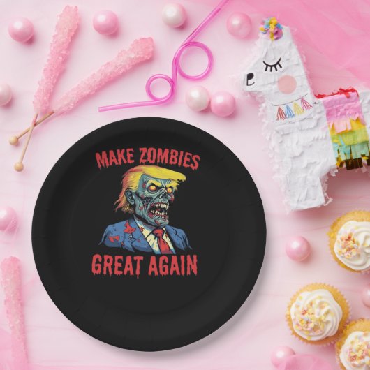 Maak Zombies weer geweldig - Halloween Zombie Clas Papieren Bordje (Feest)