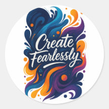 Maak zonder Vrees Sticker – Fearless Serie