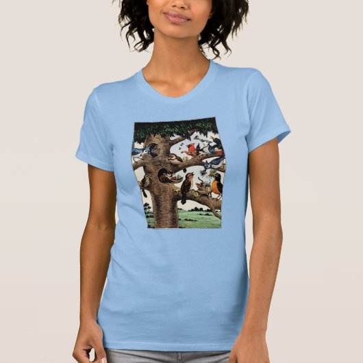 Maakies Bird Party T-Shirt (Voorkant)