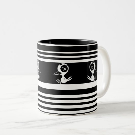 Maakies Stripped Coffee Mok (Voorkant rechts)