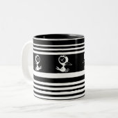 Maakies Stripped Coffee Mok (Voorkant links)