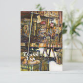 Maakt de creativiteit glimmend des te helderder bedankkaart (Staand voorkant)