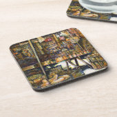 Maakt de creativiteit glimmend des te helderder bier onderzetter (Linkerzijde)