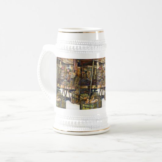 Maakt de creativiteit glimmend des te helderder bierpul (Voorkant links)