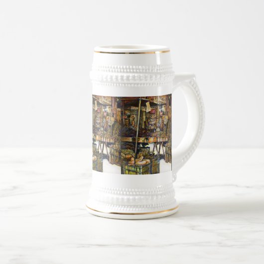 Maakt de creativiteit glimmend des te helderder bierpul (Voorkant rechts)