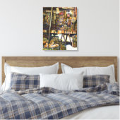 Maakt de creativiteit glimmend des te helderder canvas afdruk (Insitu (Slaapkamer))