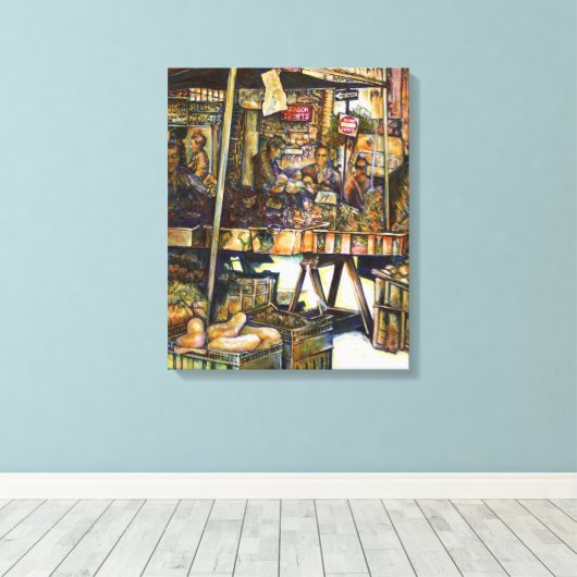 Maakt de creativiteit glimmend des te helderder canvas afdruk (Insitu (Houten vloer))