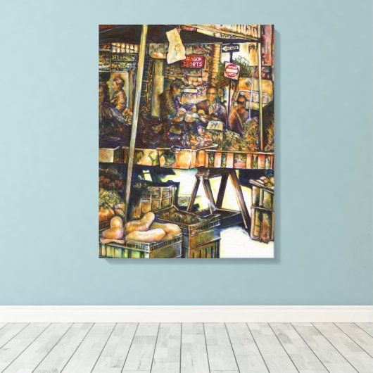 Maakt de creativiteit glimmend des te helderder canvas afdruk (Insitu (Houten vloer))