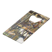 Maakt de creativiteit glimmend des te helderder creditkaart flessenopener (Achterkant Gekanteld)