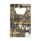 Maakt de creativiteit glimmend des te helderder creditkaart flessenopener (Achterkant)