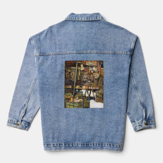 Maakt de creativiteit glimmend des te helderder denim jacket (Achterkant)