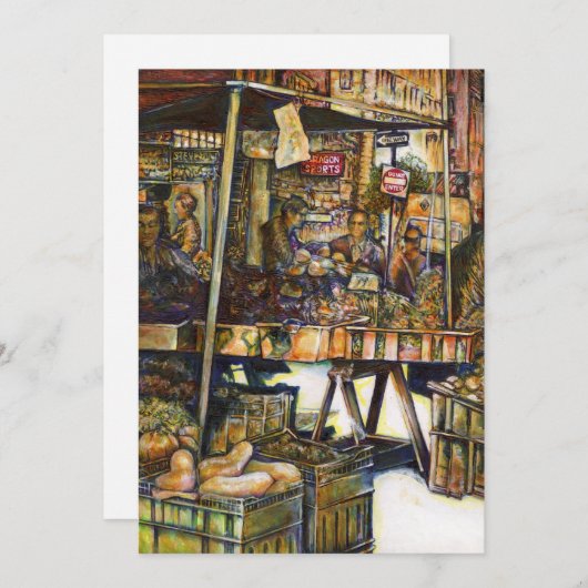 Maakt de creativiteit glimmend des te helderder feestdagenkaart (Voorkant / Achterkant)