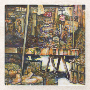 Maakt de creativiteit glimmend des te helderder glazen onderzetter