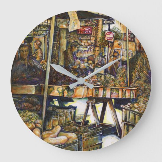 Maakt de creativiteit glimmend des te helderder grote klok (Voorkant)