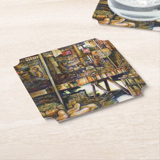 Maakt de creativiteit glimmend des te helderder kartonnen onderzetters (Gekanteld)