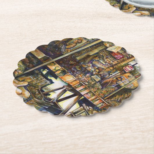 Maakt de creativiteit glimmend des te helderder kartonnen onderzetters (Gekanteld)