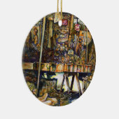 Maakt de creativiteit glimmend des te helderder keramisch ornament (Rechts)