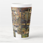 Maakt de creativiteit glimmend des te helderder latte mok (Voorkant)