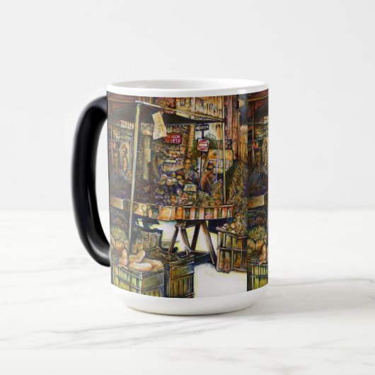 Maakt de creativiteit glimmend des te helderder magische mok (Voorkant links)