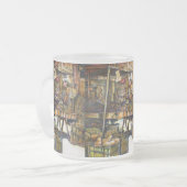 Maakt de creativiteit glimmend des te helderder matglas koffiemok (Voorkant links)