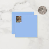 Maakt de creativiteit glimmend des te helderder notitiekaartje (Voorkant / Achterkant in situ)