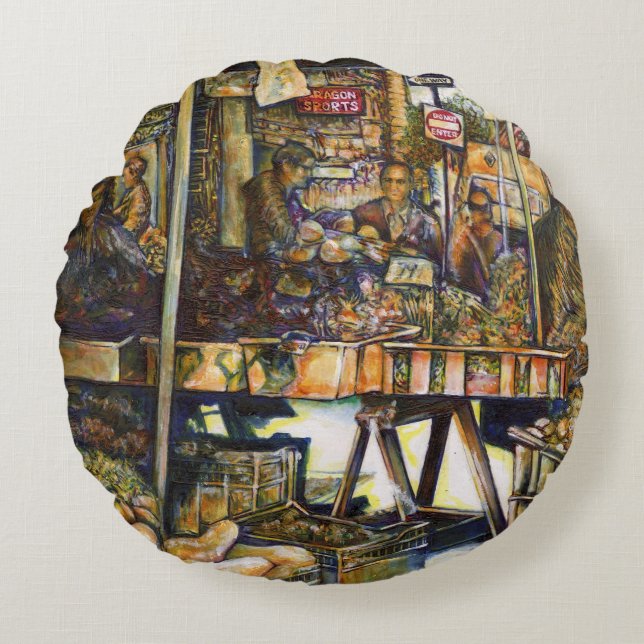 Maakt de creativiteit glimmend des te helderder rond kussen (Voorkant)