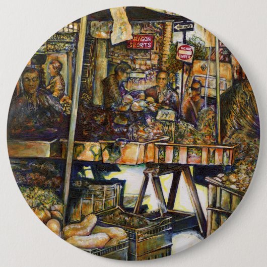 Maakt de creativiteit glimmend des te helderder ronde button 6,0 cm (Voorkant)